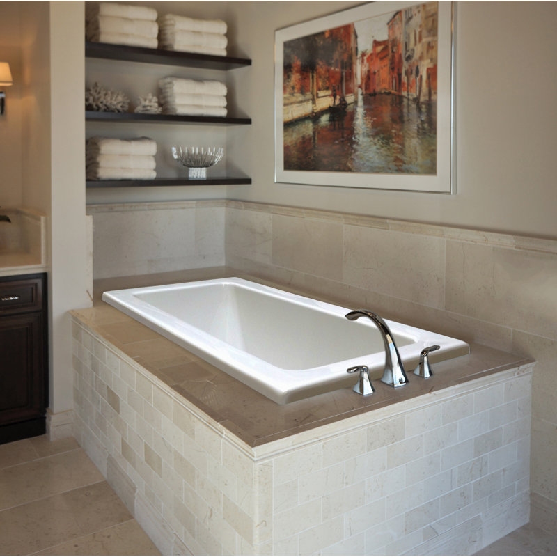 Hydro Massage Products Zen 72" x 36" Drop in Soaking Bathtub Wayfair